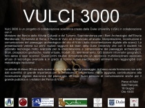 La locandina del progetto Vulci 3000